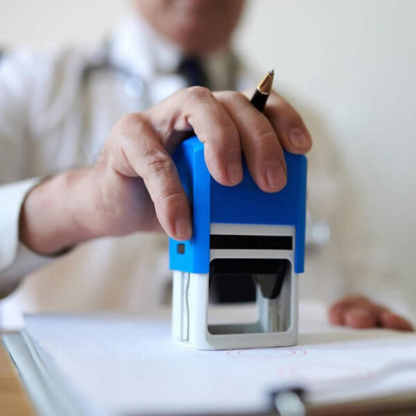 Globalinkshop - Imprenta - Sello de goma rectangular personalizado